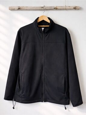 Men's Black Full-Zip Softshell Jacket